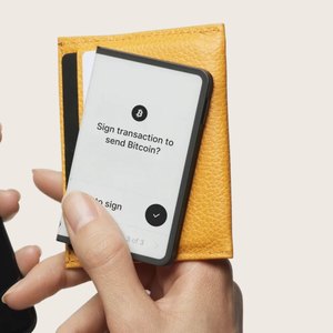 Ledger Stax in hand