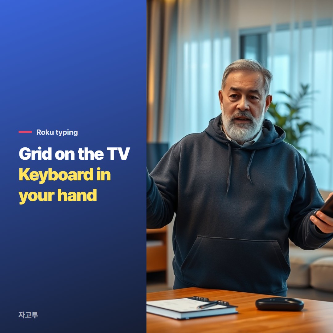 Typing on a Roku TV from the couch