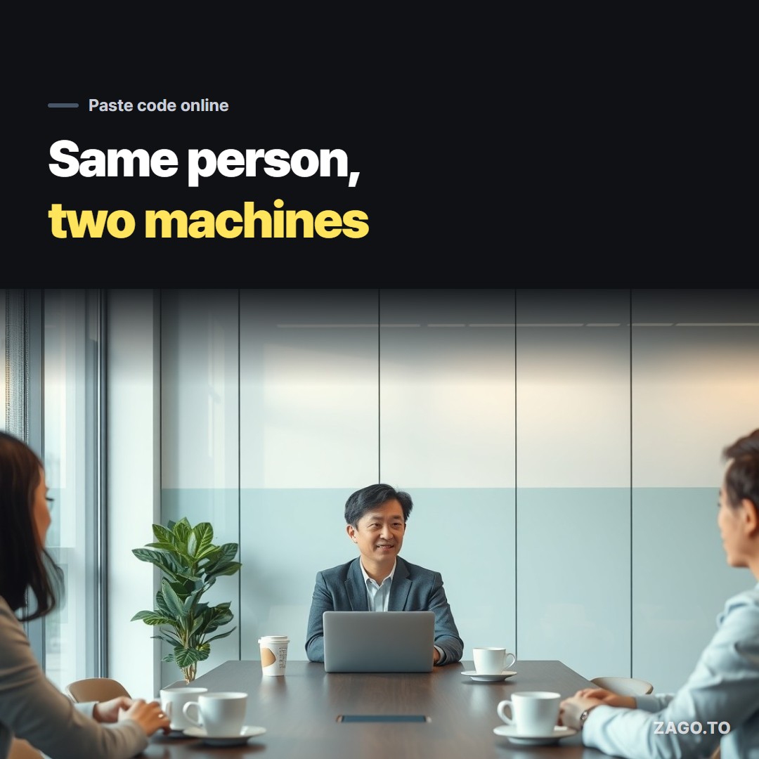 A developer looking between a laptop and a second monitor