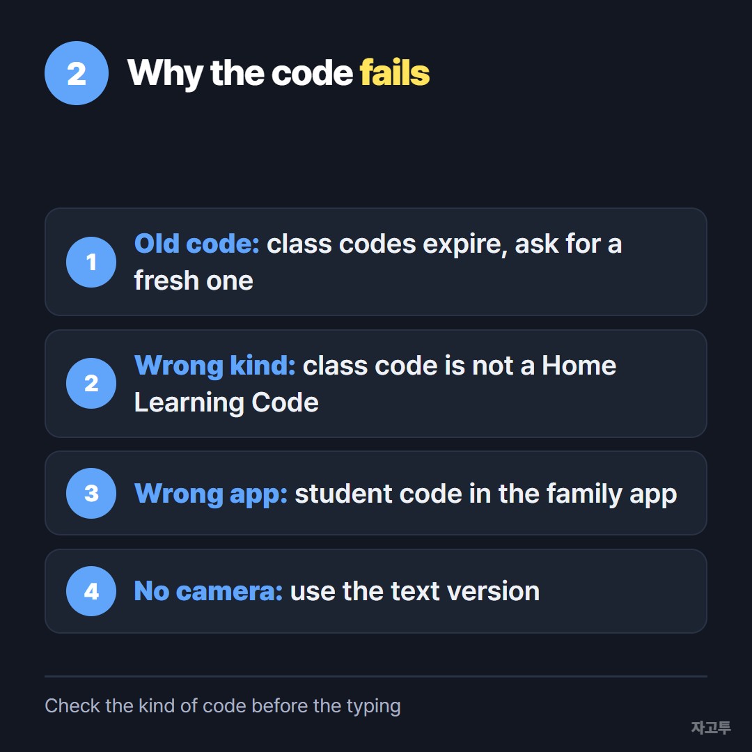 Three reasons a Seesaw code does not work