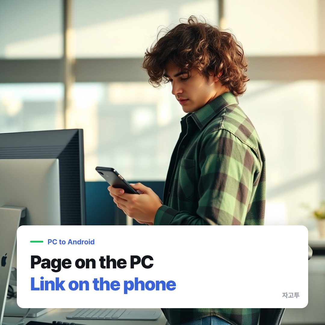 Sending a link from a desk PC to an Android phone