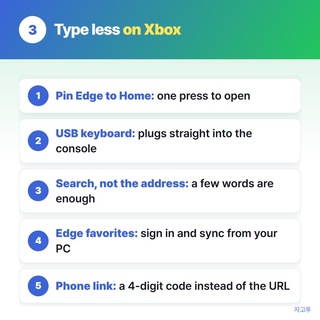 Ways to type on the Xbox, from slowest to fastest